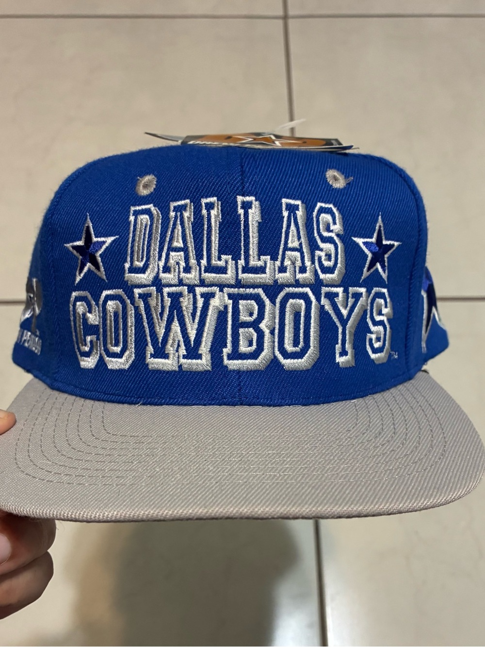 Dallas Cowboys Drew Pearson NWT Vintage Aop SnapBack Cap Blue
